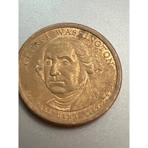 George Washington 2007 1 Dollar Coin P Mint Mark U.S. Presidential Dollar